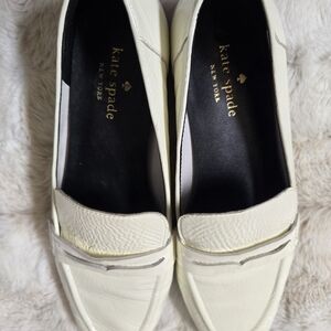 Kate Spade Cream Flats Minimalist Design